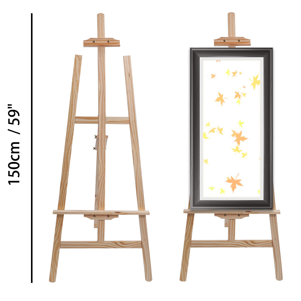Staffelei Holz Gross Kinder Leinwand Stander Mal Stativ Fur Maler Hochzeit 1 5m Ebay