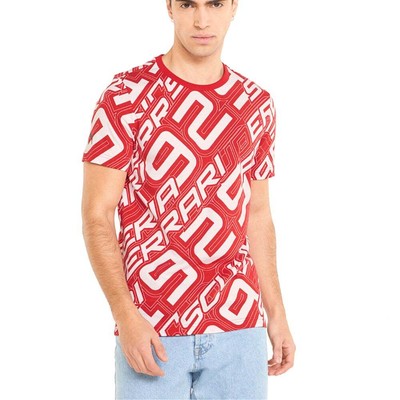 

Puma Ferrari Race Graphic Crew Neck Short Sleeve TShirt Mens Size  Casual Top, Красный, Puma Ferrari Race Graphic Crew Neck Short Sleeve TShirt