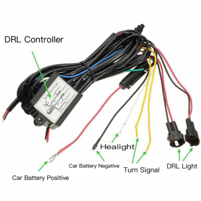 Automatic LED Daytime Running Light DRL Relay Harness Control On Off Module Box