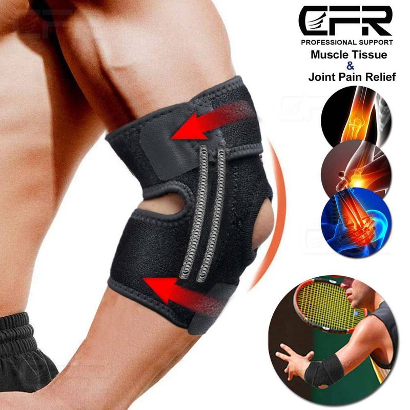 Ellenbogenbandage Tennis Golf Armbandage Stütze Sport Epicondylitis Spange CFR