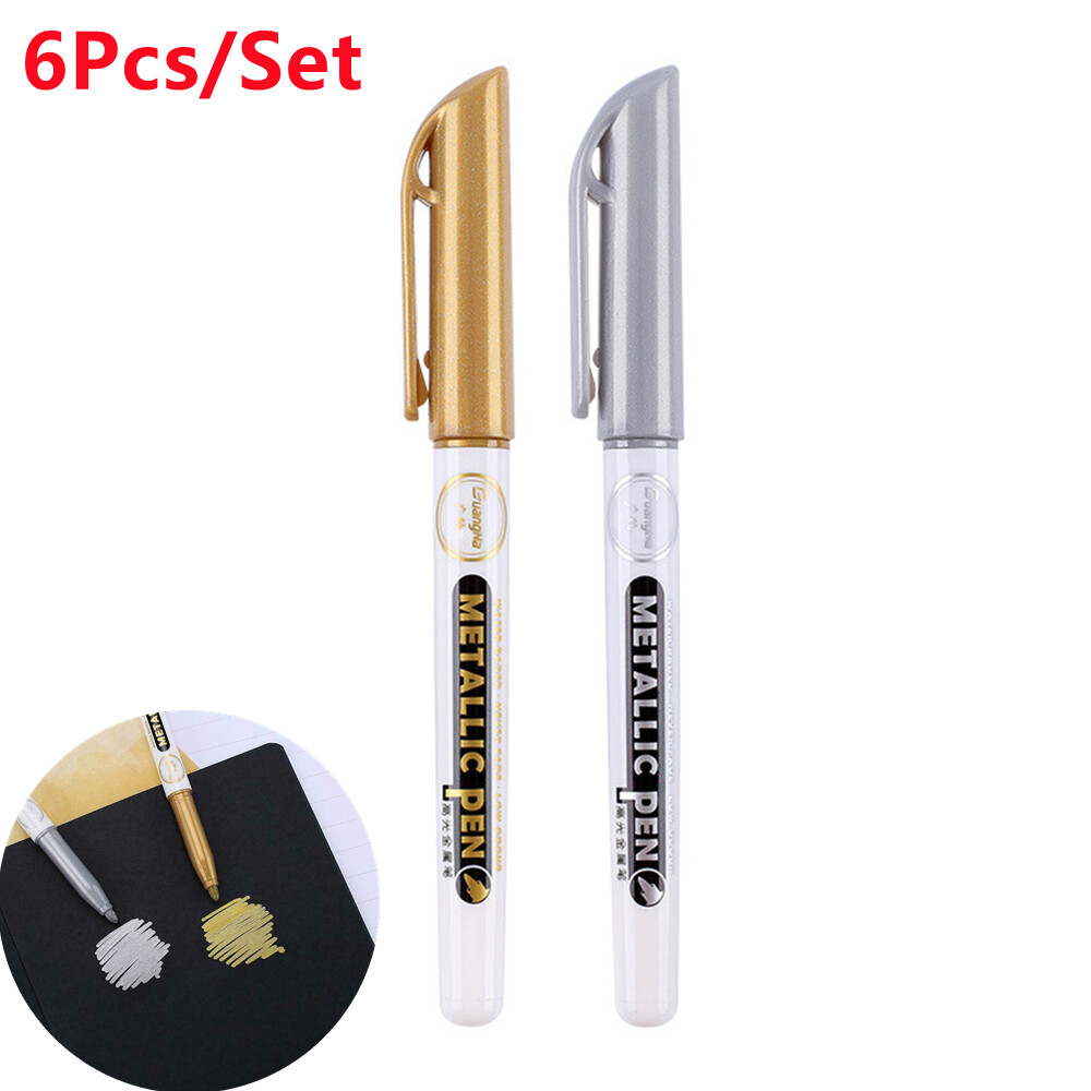 6Pack 0.7mm EF Tip Epoxy Resin Acrylic Paint Highlight Pen M