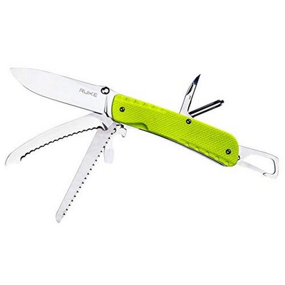 RUIKE LD43 Trekker Tools Pocket Knife Stainless Steel Blade Green - LD43