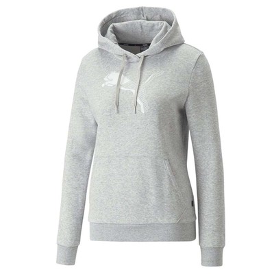 

Puma Power Graphic Pullover Hoodie Женская серая повседневная верхняя одежда 84994204, Grey