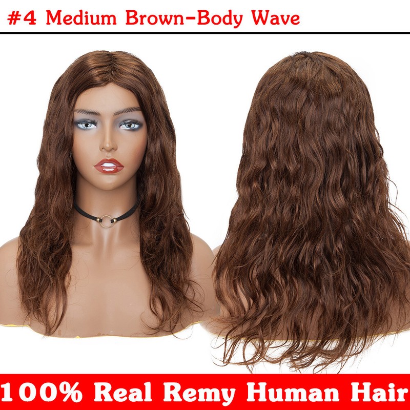 Popular Straight Human Hair Wig 100% Brazilian Virgin Hair Full Wigs Ombre Black