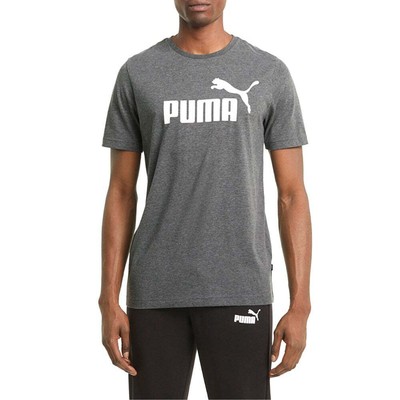 

Puma Essentials Heather Crew Neck Футболка с коротким рукавом Мужские черные повседневные топы 58, Черный, Puma Essentials Heather Crew Neck Short Sleeve T-Shirt