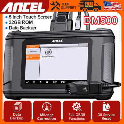 ANCEL DM500 Mileage Adjustment Odometer Correction Car OBD2 Scanner Oil Reset