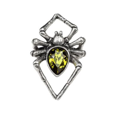 Alchemy Gothic Emerald Venom Pewter Ring BRAND NEW