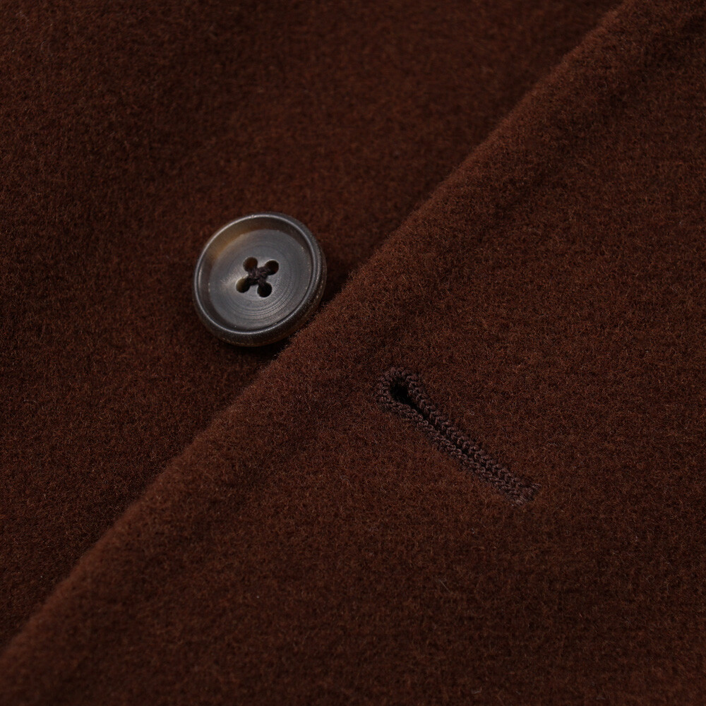 Pre-owned Belvest $2395  Reversible 'double Jacket' Wool Sport Coat 40 R Brown-orange