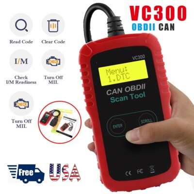 VC300 Car Fault Code Reader EOBD OBD2 Check Test Engine Auto Diagnostic Scanner