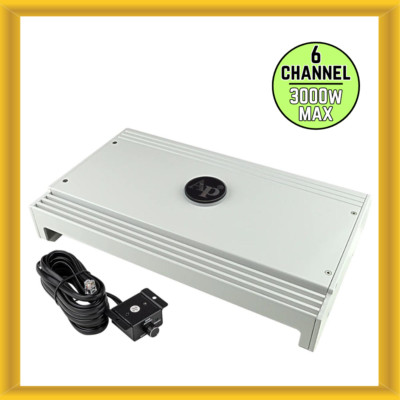 Audiopipe APSR-6185GS 3000W Max Power 6 Channel Class D Marine Amplifier