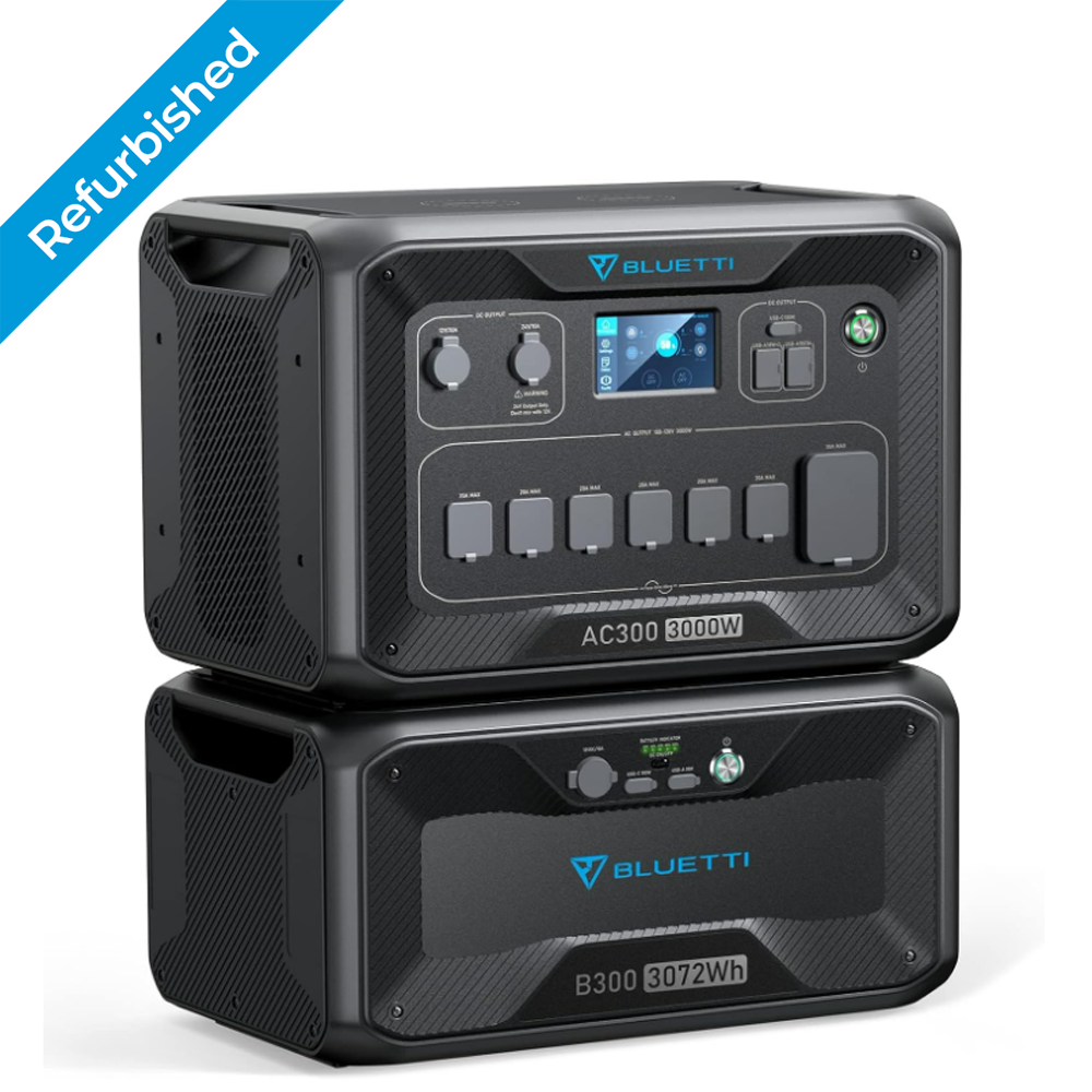 3000W Generator BLUETTI AC300 B300 Home Emergency Power Supply UPS Off-grid
