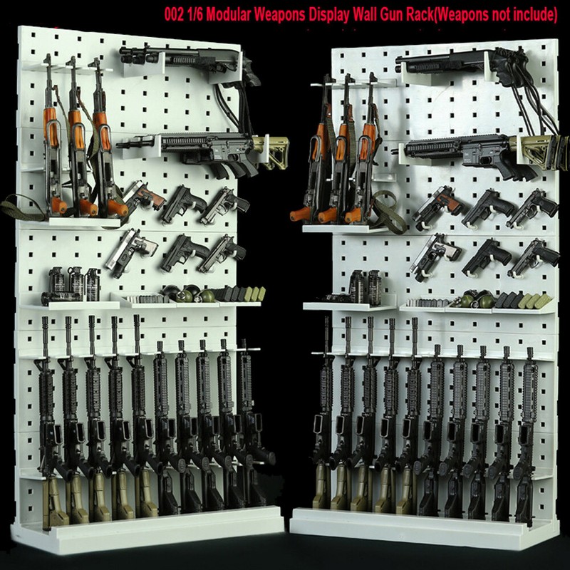 1/6 Scale 002 Weapon Modular Arms Display Wall Gun Rack Stand Fit 12