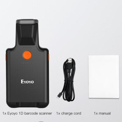 Eyoyo EY-017LP Phone 1D Back Clip Bluetooth Barcode Scanner Code Reader