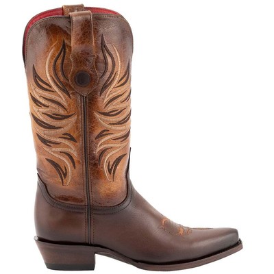 

Женские повседневные ботинки Ferrini Fuego Square Toe Cowboy Размер 7 B 81061-03, Коричневый, Ferrini Fuego Square Toe Cowboy
