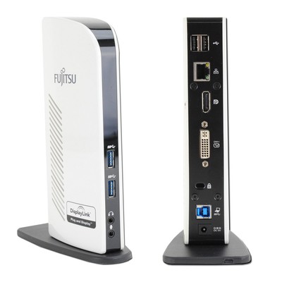 Fujitsu PR08 USB 3.0 Dock - Port Replicator - DisplayLink *MIT NETZTEIL*