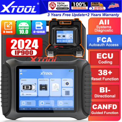 XTOOL IP900 Car Diagnostic Scanner Full System Bi-directional Auto Coding Tool