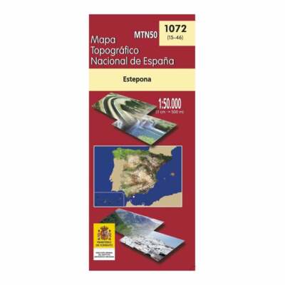 Spain map 1072: Estepona hiking walking topographic 1:50K