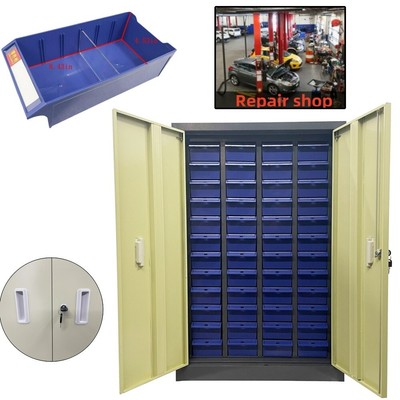 Hardware Parts Storage Cabinet 48 Drawer Warehouse Factory Parts Cabinet