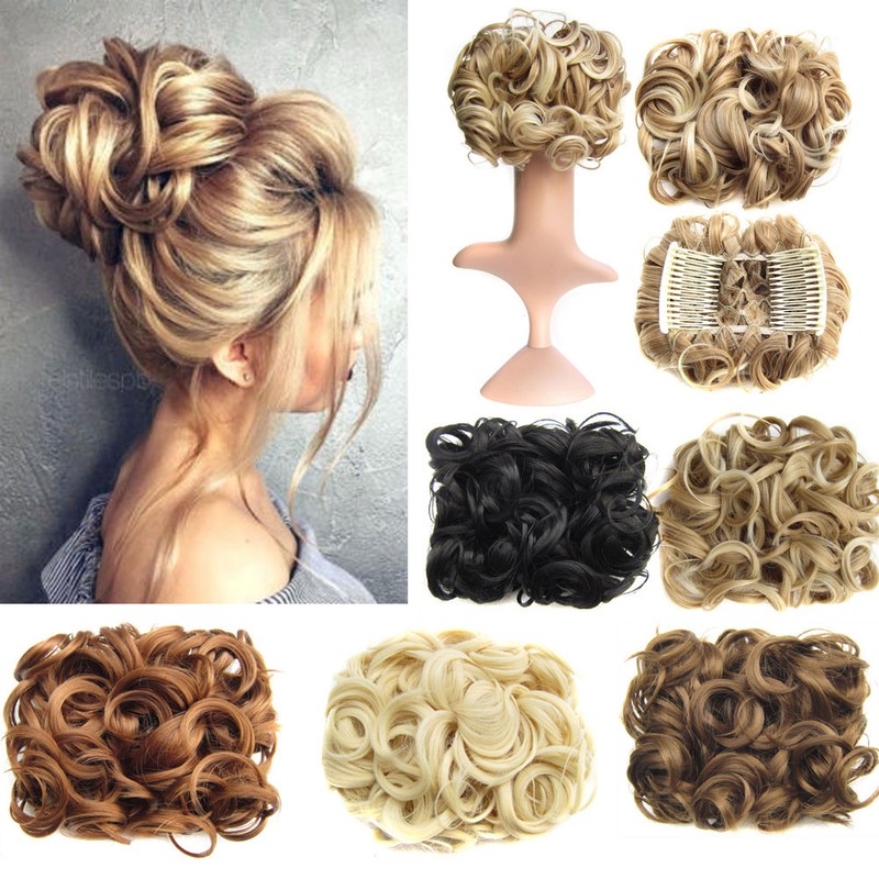 Top 9 Styles Women Easy Clip In Synthetic Curly Hair Extensions