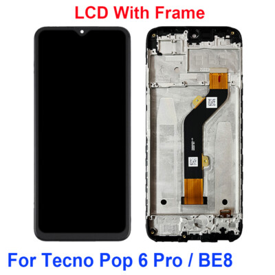 For Tecno Pop 6 BE7 / Pop 6 Pro BE8 LCD Display Touch Screen Digitizer Assembly