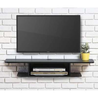 Entertainment Storage With Cable Management In Black
