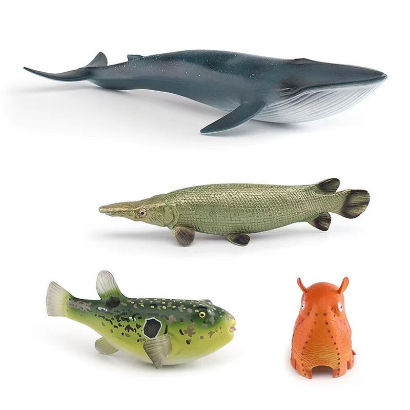 Marine Animal Models Figure Collector Whale Fish Ornament Kids Toy