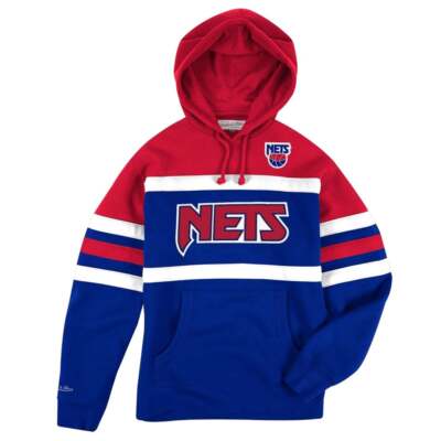 

Mitchell - Ness Head Coach Hoodie Mens Blue, Red Повседневная верхняя одежда FPHDSC19029-NJ
