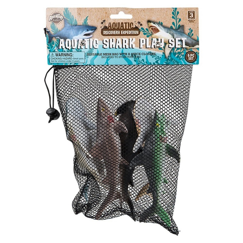 Six Piece Shark Set – Realistic Looking Ocean Sharks –
