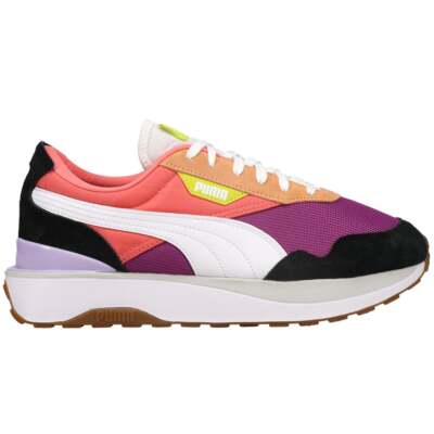 

Puma Cruise Rider Silk Road Platform Женские кроссовки Размер 6,5 м Повседневная обувь 37, Black;pink;purple, Puma Cruise Rider Silk Road Platform