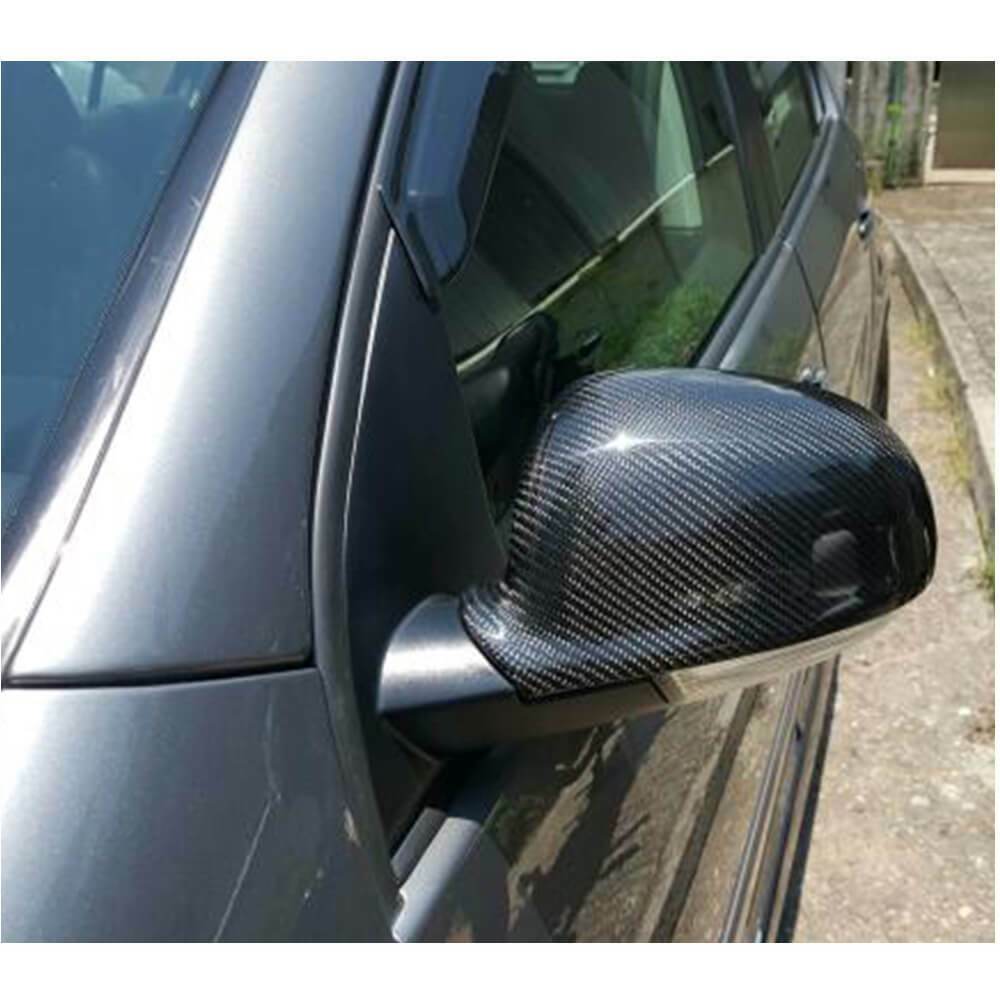 Carbon Fiber Side Mirror Cover Replacement Trim for VW Golf 5 MK5 GTI