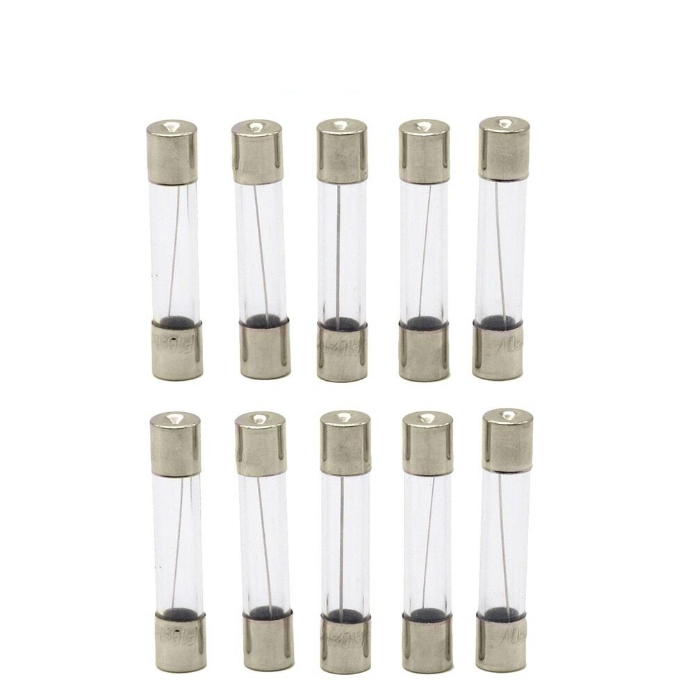 [10x] 15A 250V Fast Blow Fuse Glass Tube Fuse 15 Amp Fuse 6X30mm