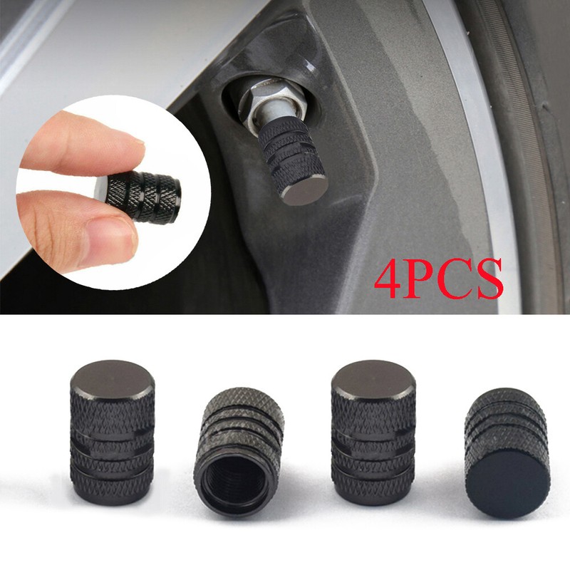 4pcs Car Wheel Tyre Valve Stems Air Dust Cover Screw Cap Accessories Universal