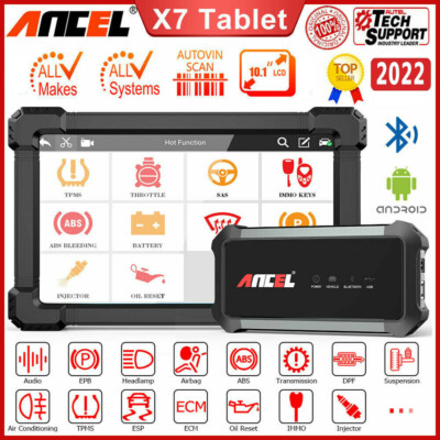 Ancel X7 All System Bidirectional OBD2 Scanner TPMS SRS IMMO DPF Diagnostic Tool