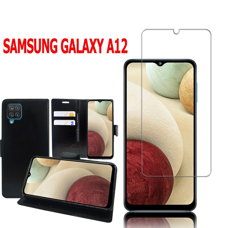 Pour Samsung Galaxy A12/ A12 Nacho Coque Film Verre TrempÃ© Protecteur D'Ã©Cran