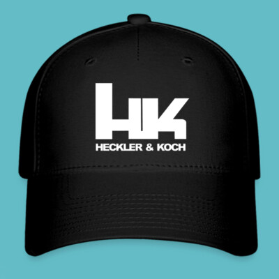 Heckler & Koch HK Guns Firearm Black Hat Baseball Cap Size S/M and L/XL