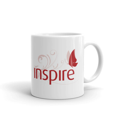 Inspire Word Inspirational Coffee Tea Ceramic Mug Office Work Cup Gift