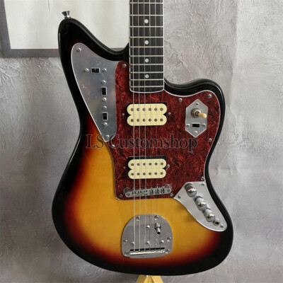 '65 Cobain Sunburst Electric Guitar Jazzmaster Maple Neck HH Pickup Chrome Part