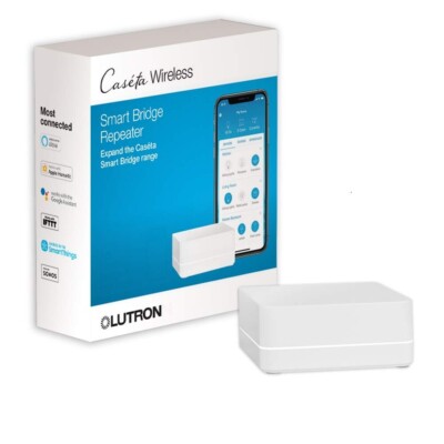 Lutron (PD-REP-WH) Caseta Smart Repeater/Range Extender (White) 