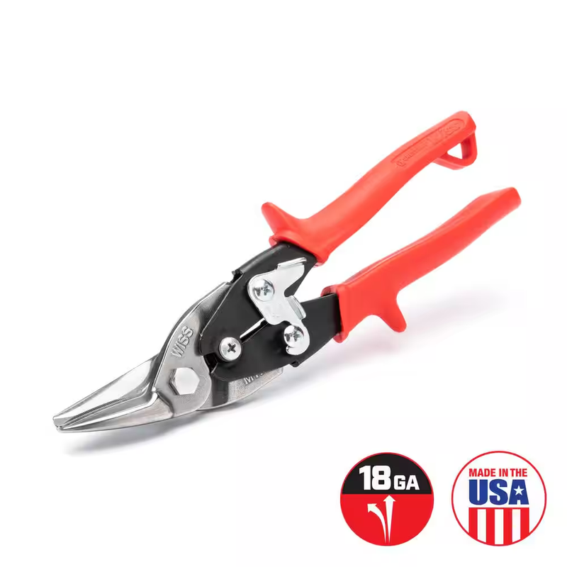 Crescent Wiss Aviation Snips Left Cut Metal Shears Tin Snips 18 Gauge Made USA
