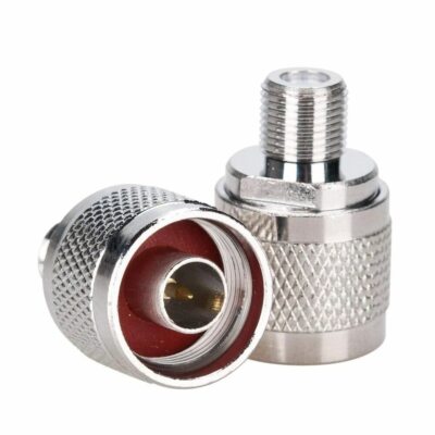 N-Type Male Plug to F Female Jack RF Adapter Barrel Connector