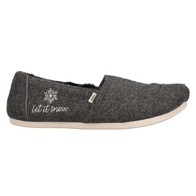 TOMS 10016062T Женские слипоны из альпаргаты Повседневная обувь на плоской подошве - серый