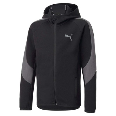 

Puma Evostripe Full Zip Jacket Youth Boy Black Повседневная спортивная верхняя одежда 670068, Черный, Puma Evostripe Full Zip Jacket Youth