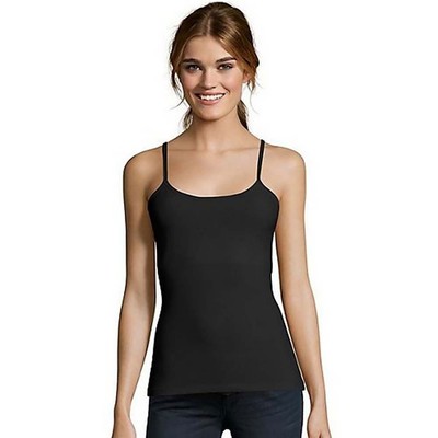 

Женская майка Hanes® из хлопка стрейч с бюстгальтером со встроенной полкой