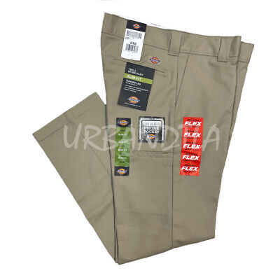 Men's Dickies Pants WP596 Slim Fit Tapered Leg Multi-Use Pocket Flex Work Slacks