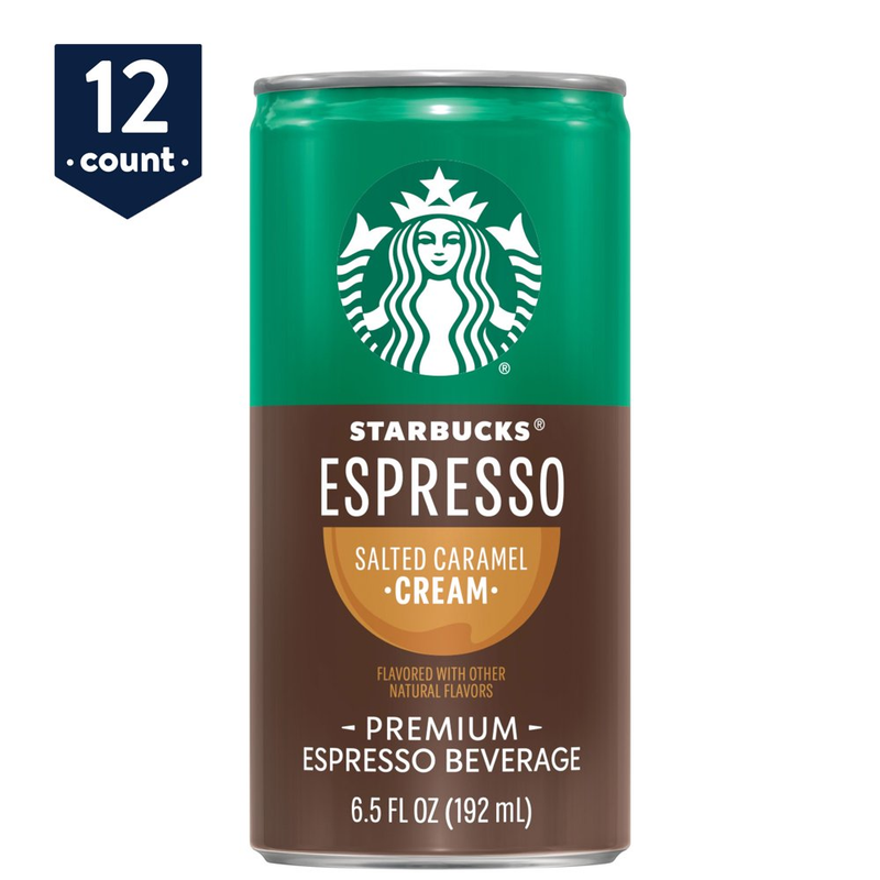 Starbucks Doubleshot Espresso, Salted Caramel, 12 Count, 6.5
