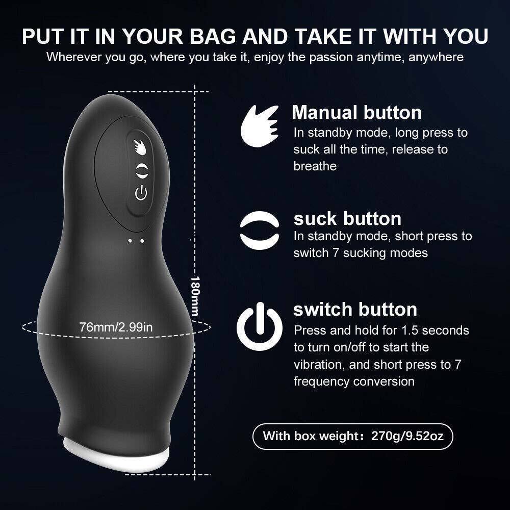 Dragon Suction Automatic Sucking Cup Electric Toy For Male USB Long Training - Picture 8 of 11