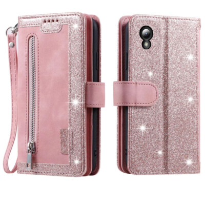 ZTE Blade A3(2019)Wallet Case,Leather Zipper Magnetic Flip Card For ZTE Blade L8