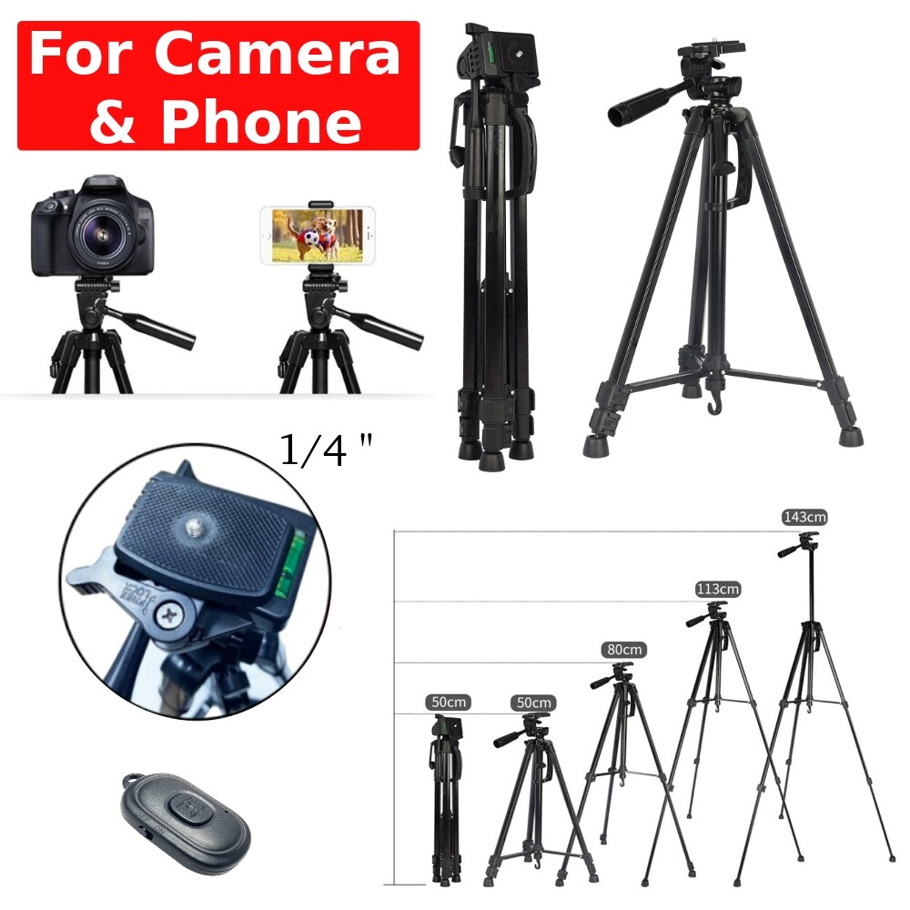 Camera Tripod Phone Stand Holder Mount + Bluetooth Remote Ki