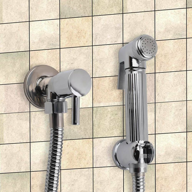 Chrome Bidet Douche Spray Bathroom Muslim Shataff Shower Toilet Brass
