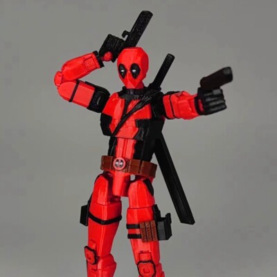 3D Printed Deadpool Marvel Legends Superheros Toys Action Figure